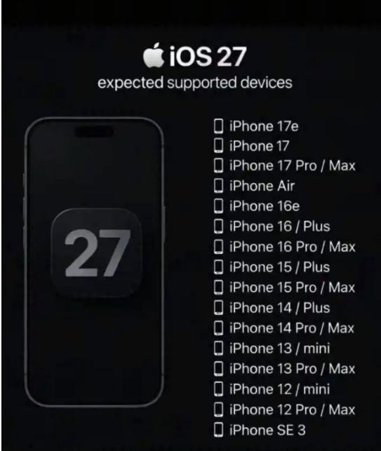 WWDC26 定档 6.9 凌晨 1 点,全系统iOS27 集体亮相