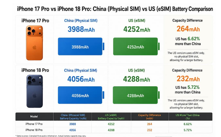 iPhone18 Pro电池参数实锤！2nm芯片加持，续航要翻身？