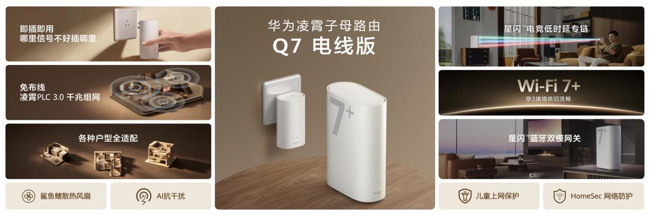 以技术革新体验，华为路由 Q7 电线版打造高端全屋组网