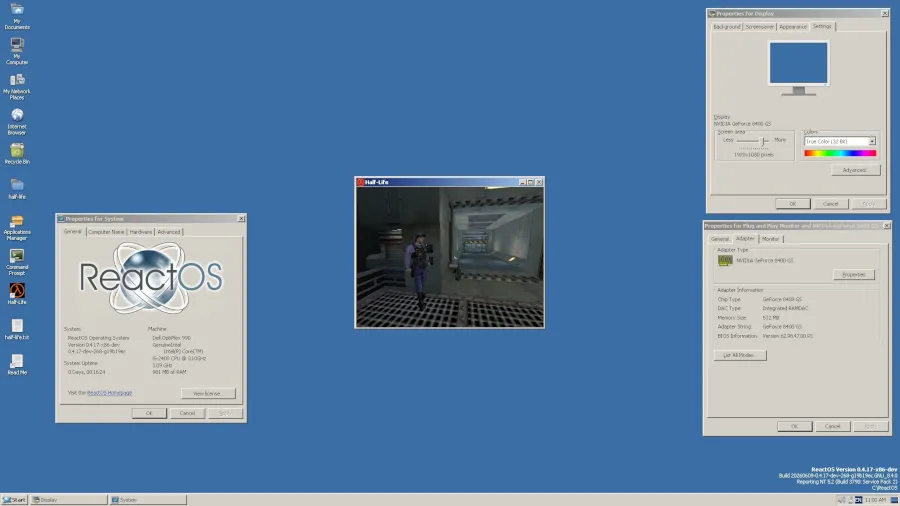 “追窗”30 年新里程碑:开源 ReactOS 系统成功运行 Windows 游戏《半条命》
