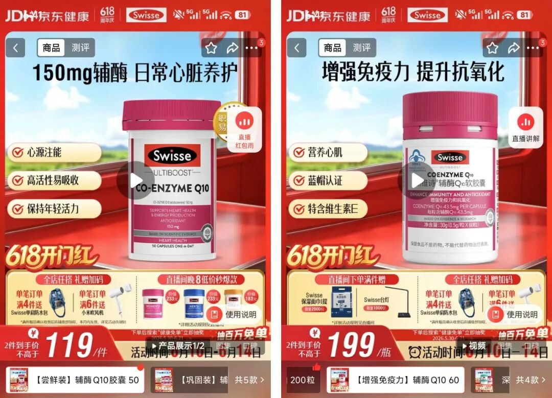 Swisse成分差异背后,健合集团的AB面