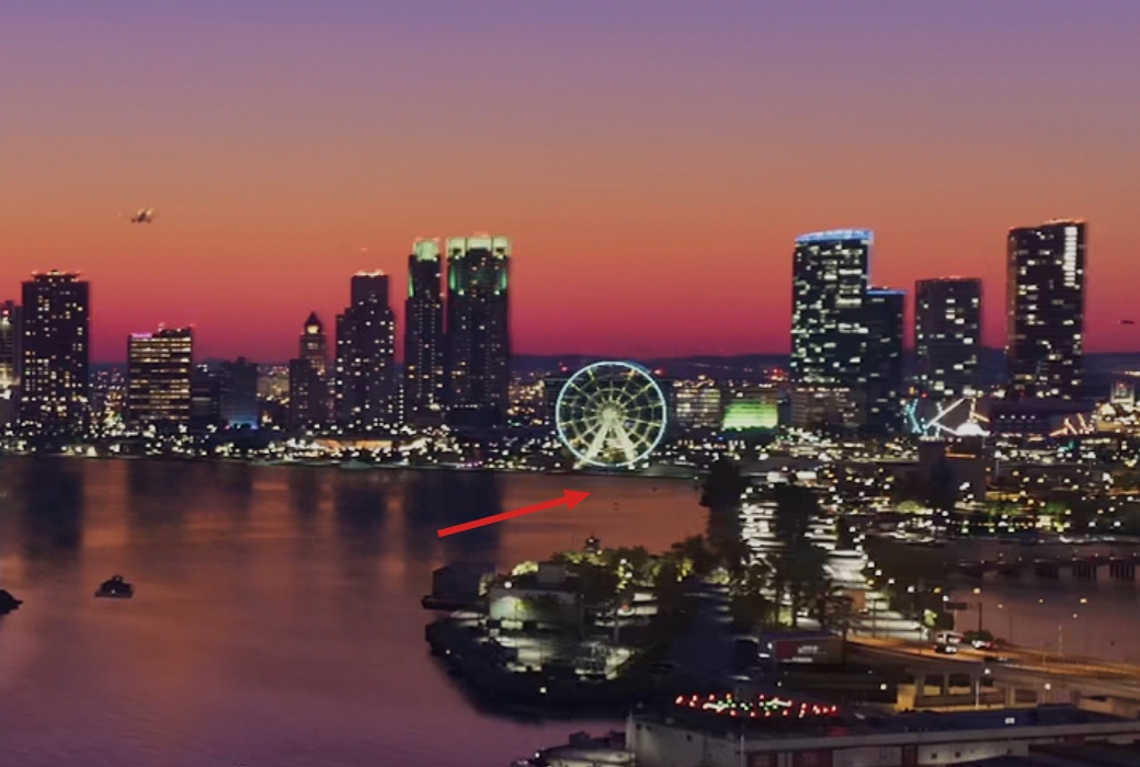 玩家发现《GTA6》罪恶城远景摩天轮没有倒影,“数毛社”分析认为系游戏“混合反射系统”导致