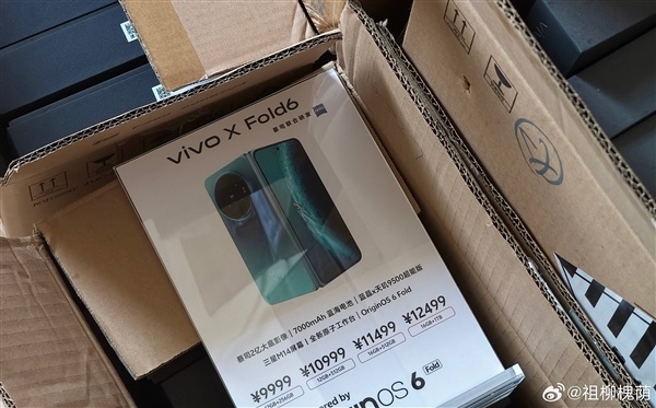 vivo X Fold6价格偷跑：起售价9999元 较上代涨了3000元  