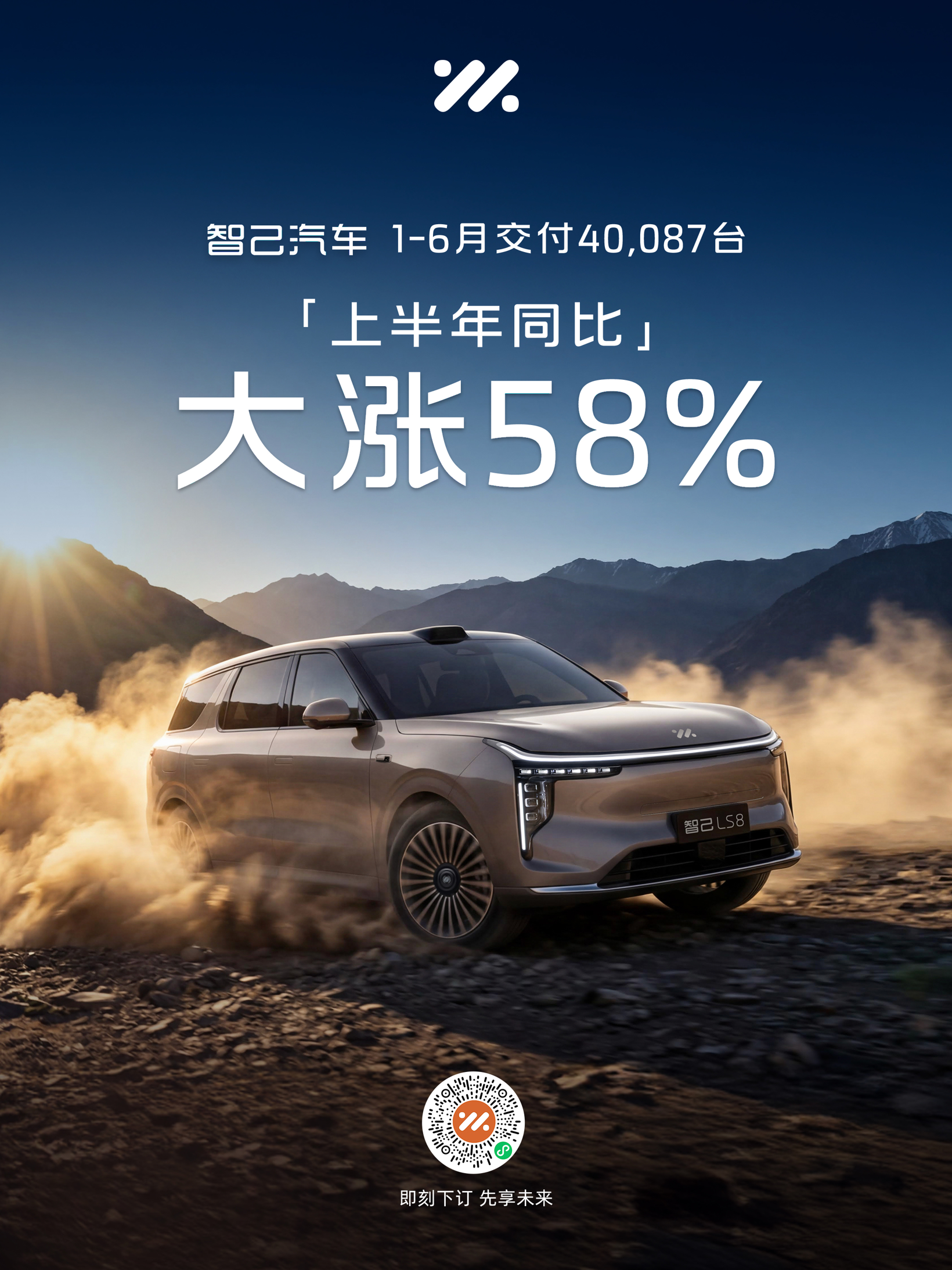 同比大涨58%！智己汽车2026上半年交付40087台