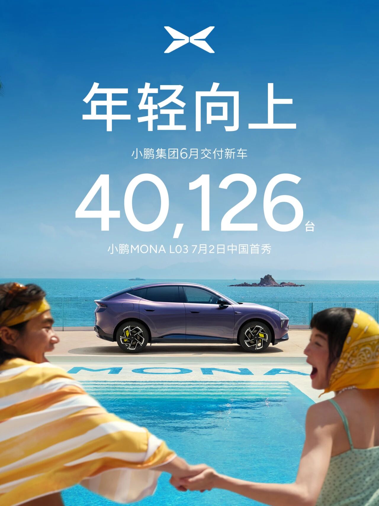 小鹏集团6月交付新车40,126台