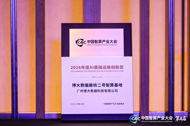 打通电力与算力的价值链路，博大数据荣获“年度AI基础设施创新奖”