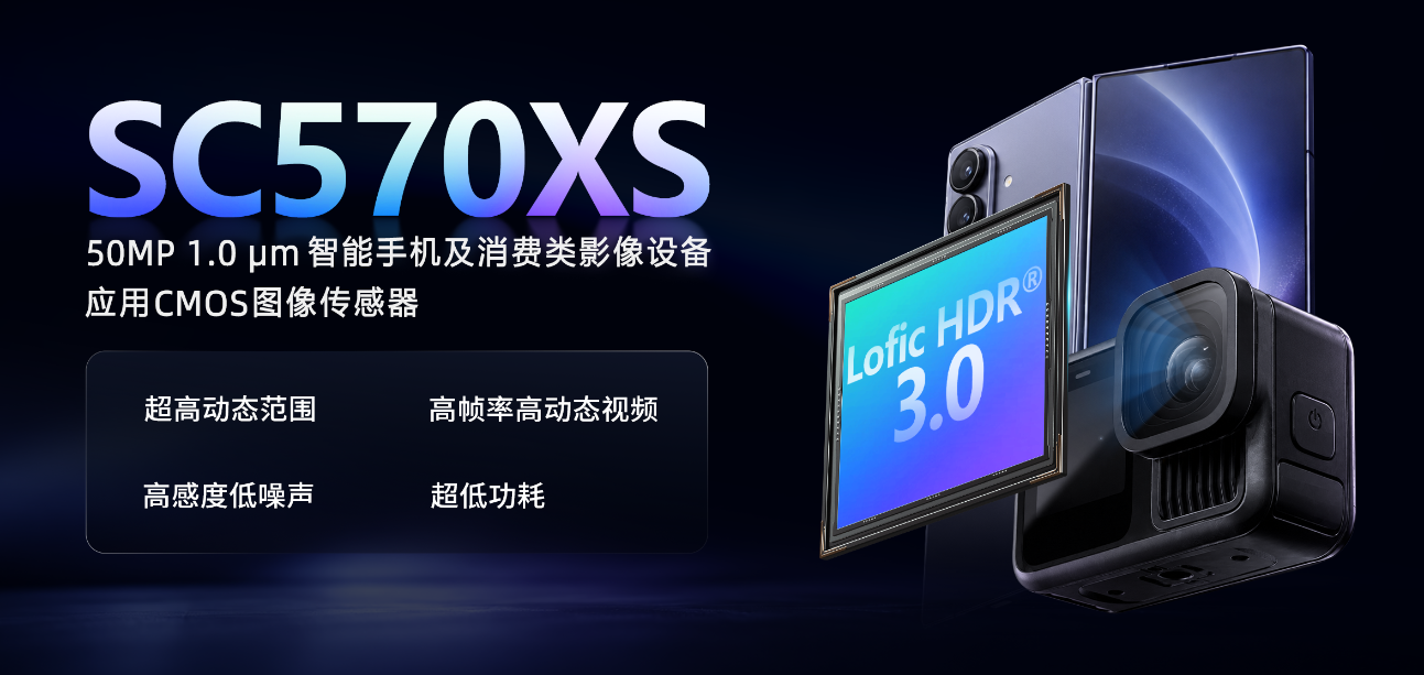 思特威发布50MP CMOS SC570XS 搭载Lofic HDR 3.0技术