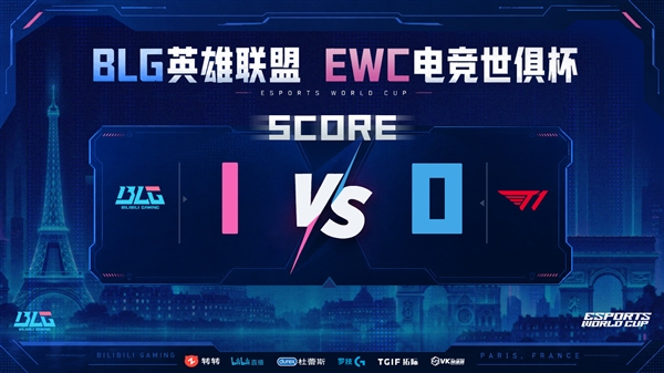 《英雄联盟》电竞世界杯中韩再对战！BLG 1:0轻松战胜T1 