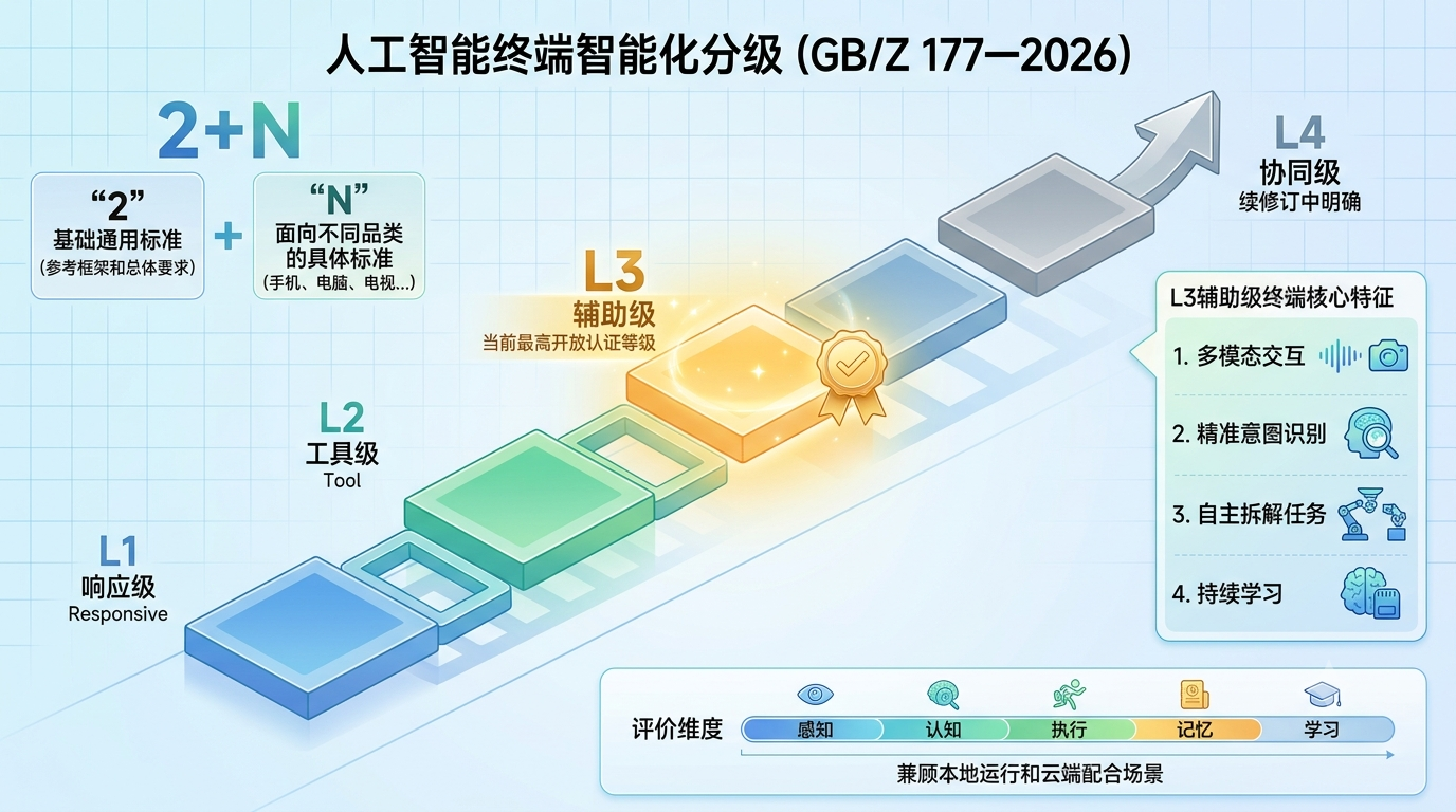 国内首批AI终端国标测试结果公布 63款设备获L3认证
