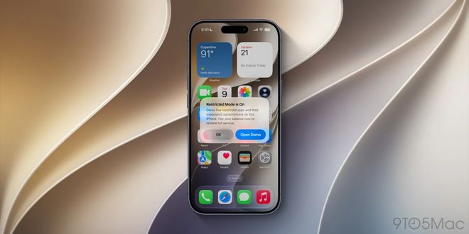 iOS 27代码显示苹果可对欠款租赁设备启用受限模式 