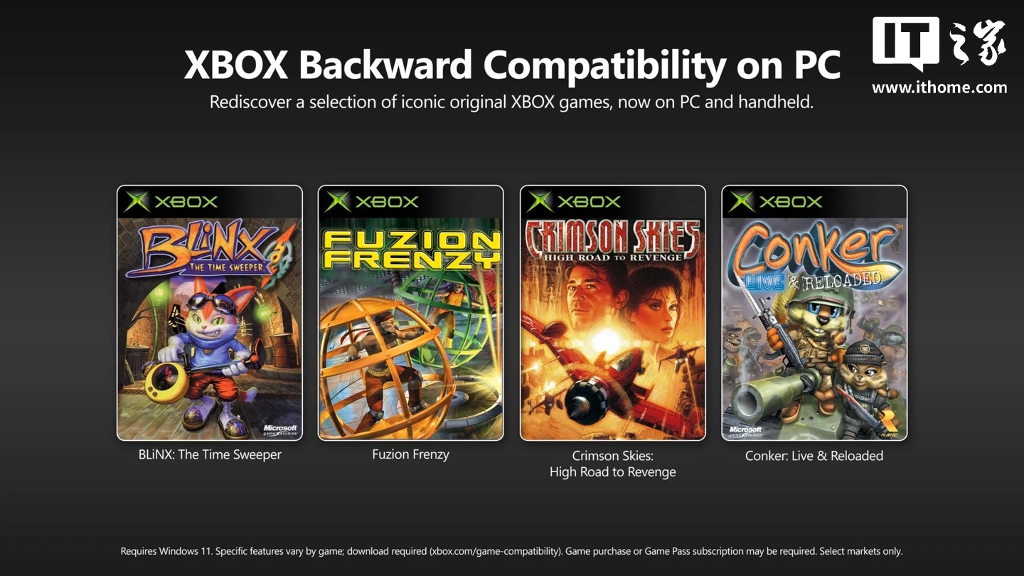 微软将为“XBOX 向下兼容功能”引入的初代 XBOX 游戏添加成就系统 